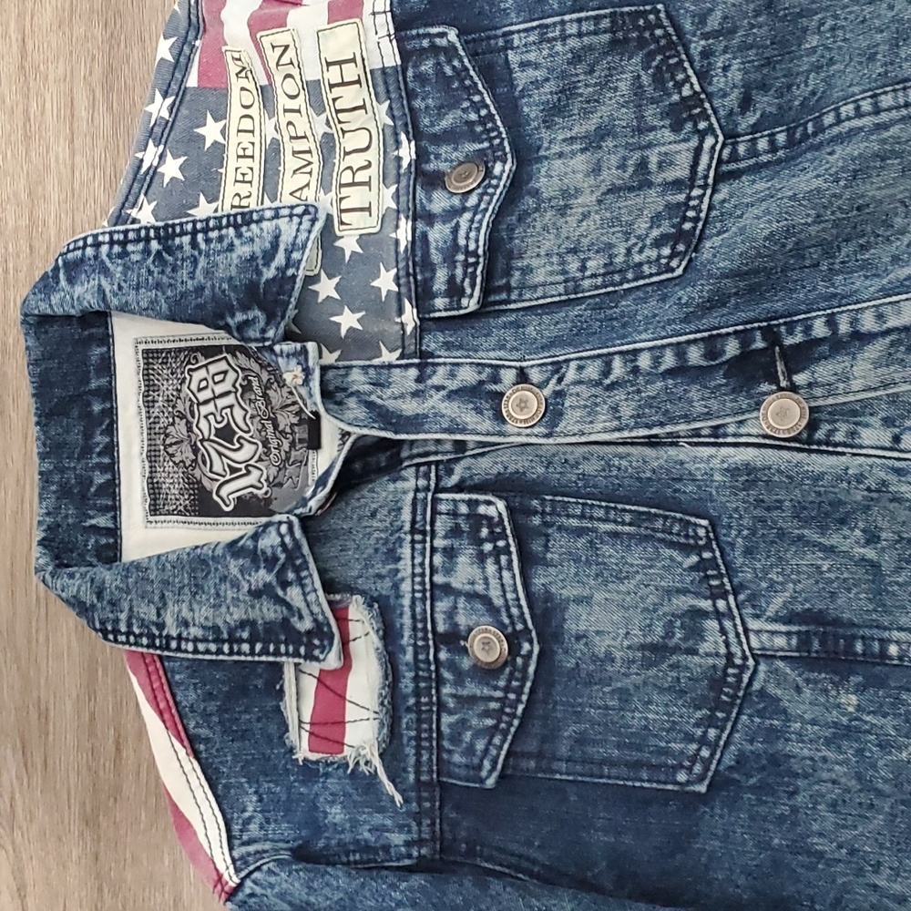 Men's Vintage Denim Jean Jacket - Picture 7 of 14
